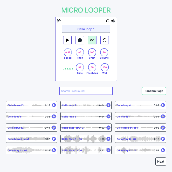 micro looper screencap